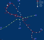 Metro map of Sofia