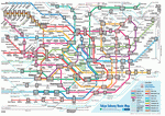 Metro map of Tokyo