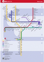 Metro map of Valencia