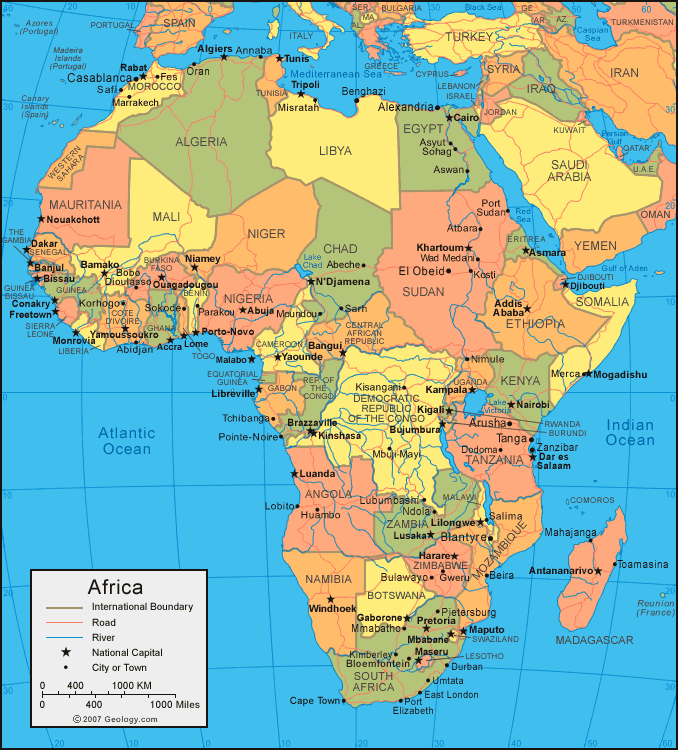 Map of Africa