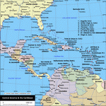 Map of Central America and the Caribbean