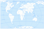 Contour map of the world