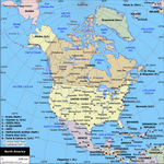 Map of North America