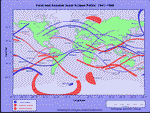 Total and annular solar eclipse paths: 19411960