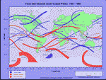 Total and annular solar eclipse paths: 19611980