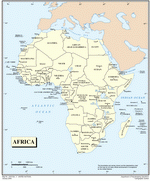 Map of states in Africa