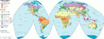 Climatological map of the world