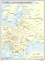 Map of Central and Eastern Europe