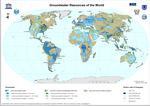 Map of groundwater resources of the world