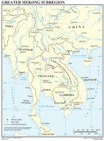 Map of South-East Asia (Mekong)