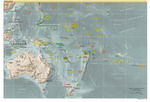 Geographic map of Australia and Oceania