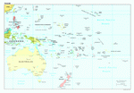 Political map of the Australia and Oceania