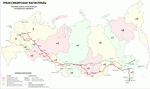 Map of time zones of Russia (2009)