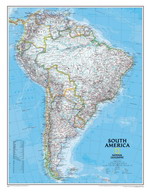 Map of countries of South America