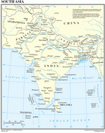 Map of South Asia