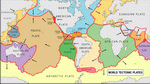 Map of world tectonic plates