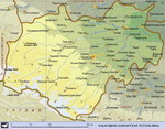 Map of Kabardino-Balkar Republic