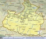 Map of Karachay-Cherkess Republic