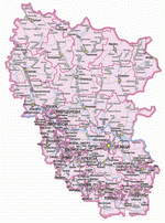 Map of Luhansk Oblast
