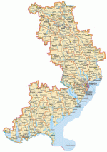 Map of Odessa Oblast