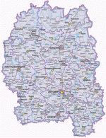 Map of Zhytomyr Oblast