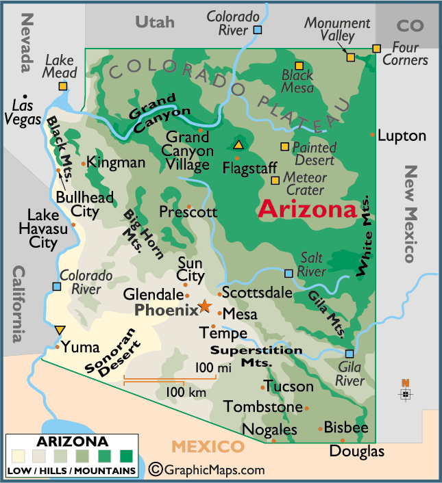 Map of Arizona