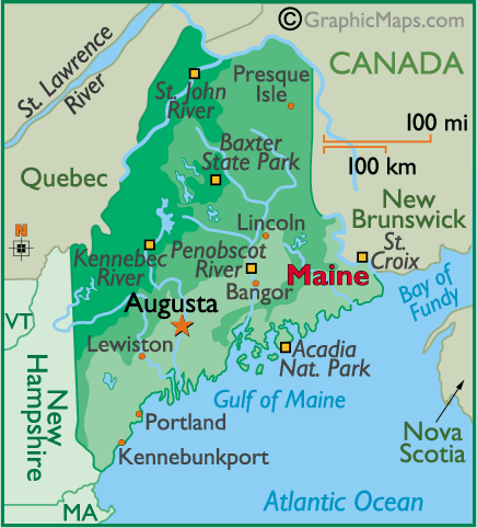 Map of Maine