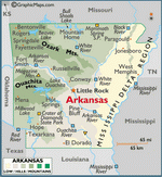 Map of Arkansas