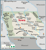 Map of Iowa