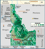 Map of Idaho