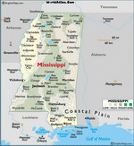 Map of Mississippi