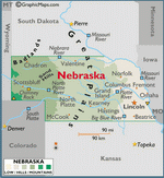 Map of Nebraska