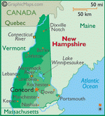 Map of New Hampshire