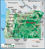 Map of Oregon