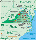 Map of Virginia