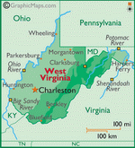 Map of West Virginia