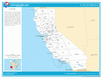 Map of counties of California