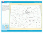 Map of counties of Colorado