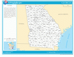 Map of counties of Georgia