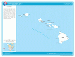 Map of counties of Hawaii