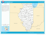 Map of counties of Illinois