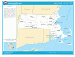 Map of counties of Massachusetts