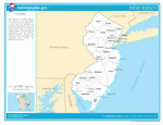 Map of counties of New Jersey