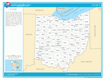 Map of counties of Ohio