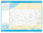 Map of counties of Pennsylvania