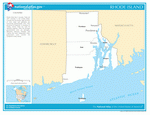 Map of counties of Rhode Island