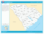 Map of counties of South Carolina