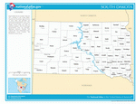 Map of counties of South Dakota