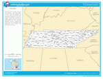 Map of counties of Tennessee