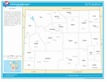 Map of counties of Wyoming